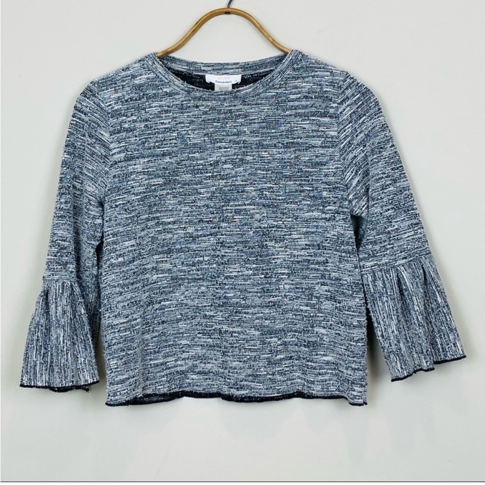 URBAN Romantics | Bell Sleeve Boucle Knit Top